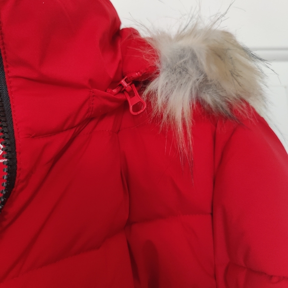 Red Puffer Coat - Picture 4 of 7